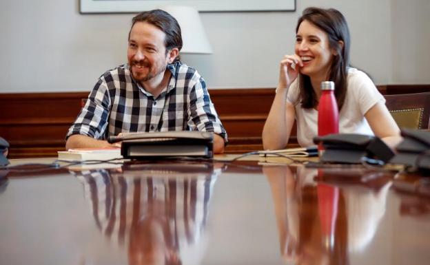 Pablo Iglesias e Irene Montero