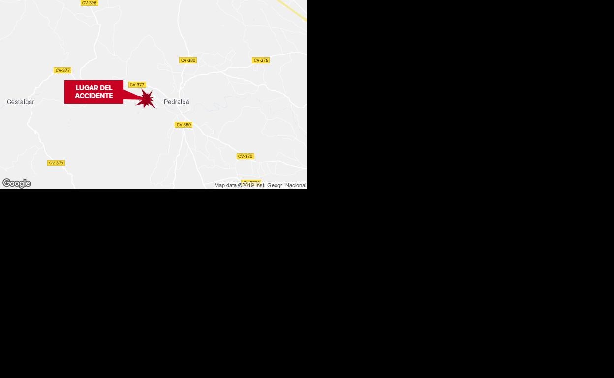 Un motorista fallece en Pedralba tras un accidente