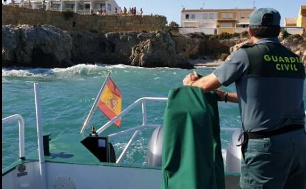 Despliegue en la búsqueda del joven. Guardia Civil