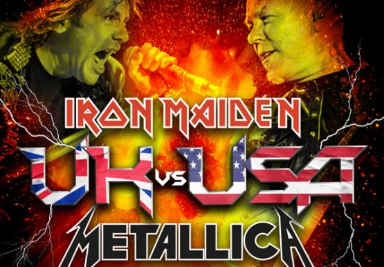 Cartel tributo Iron Maiden y Metallica.