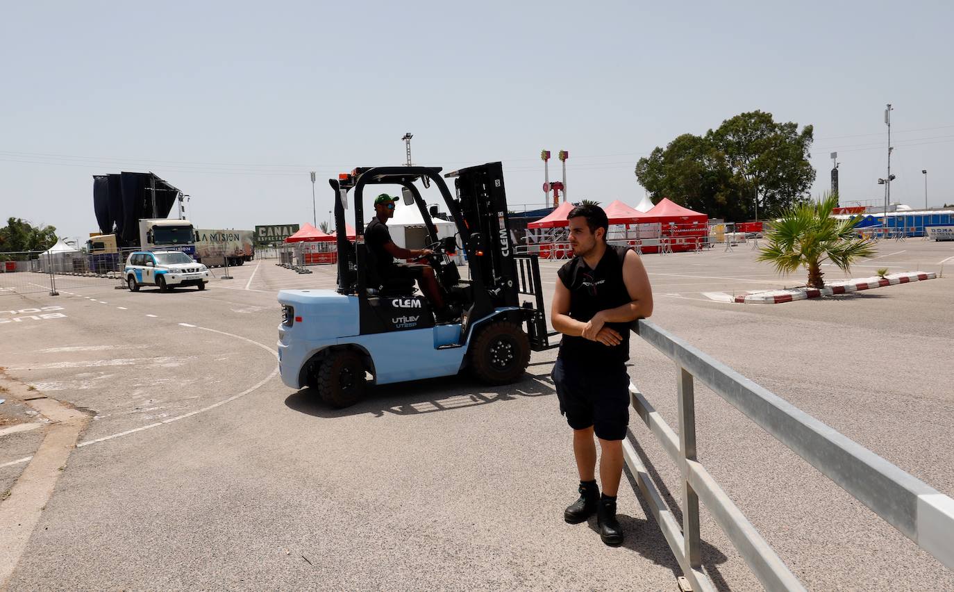 Fotos: Preparativos del festival Marenostrum 2019