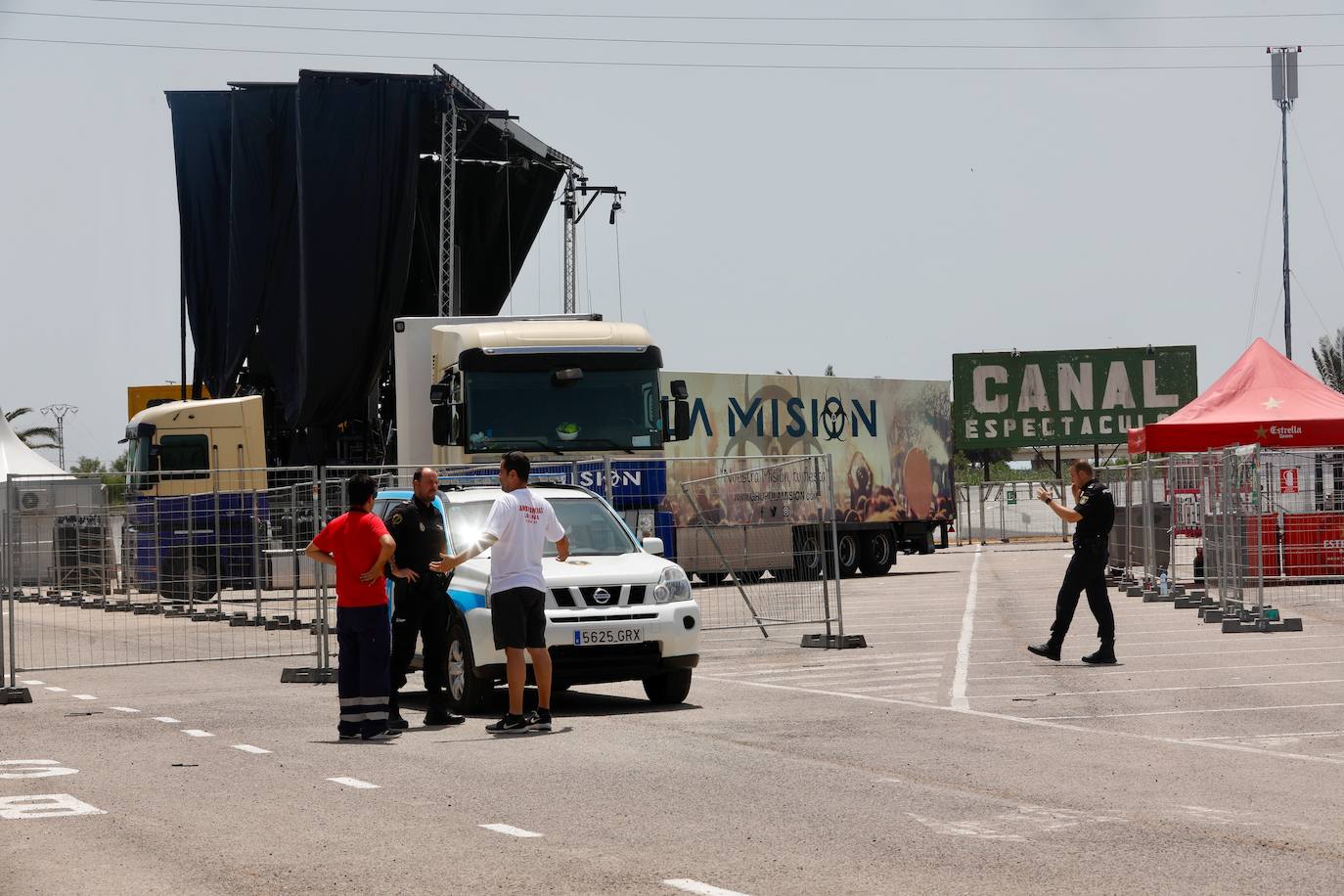 Fotos: Preparativos del festival Marenostrum 2019