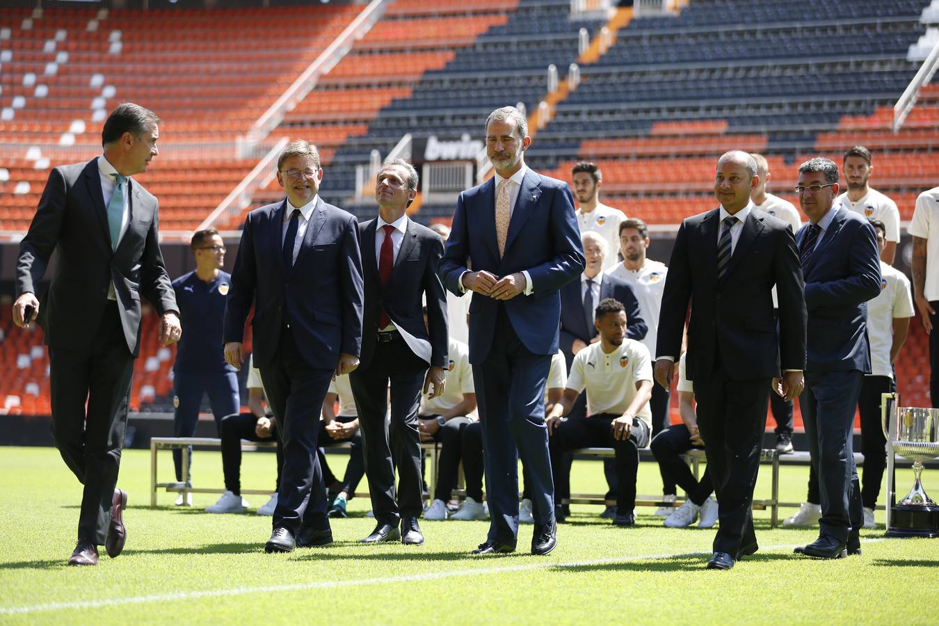 El rey Felipe VI y el Valencia CF han celebrado heste lunes un acto en Mestalla con motivo del Centenario del club. 