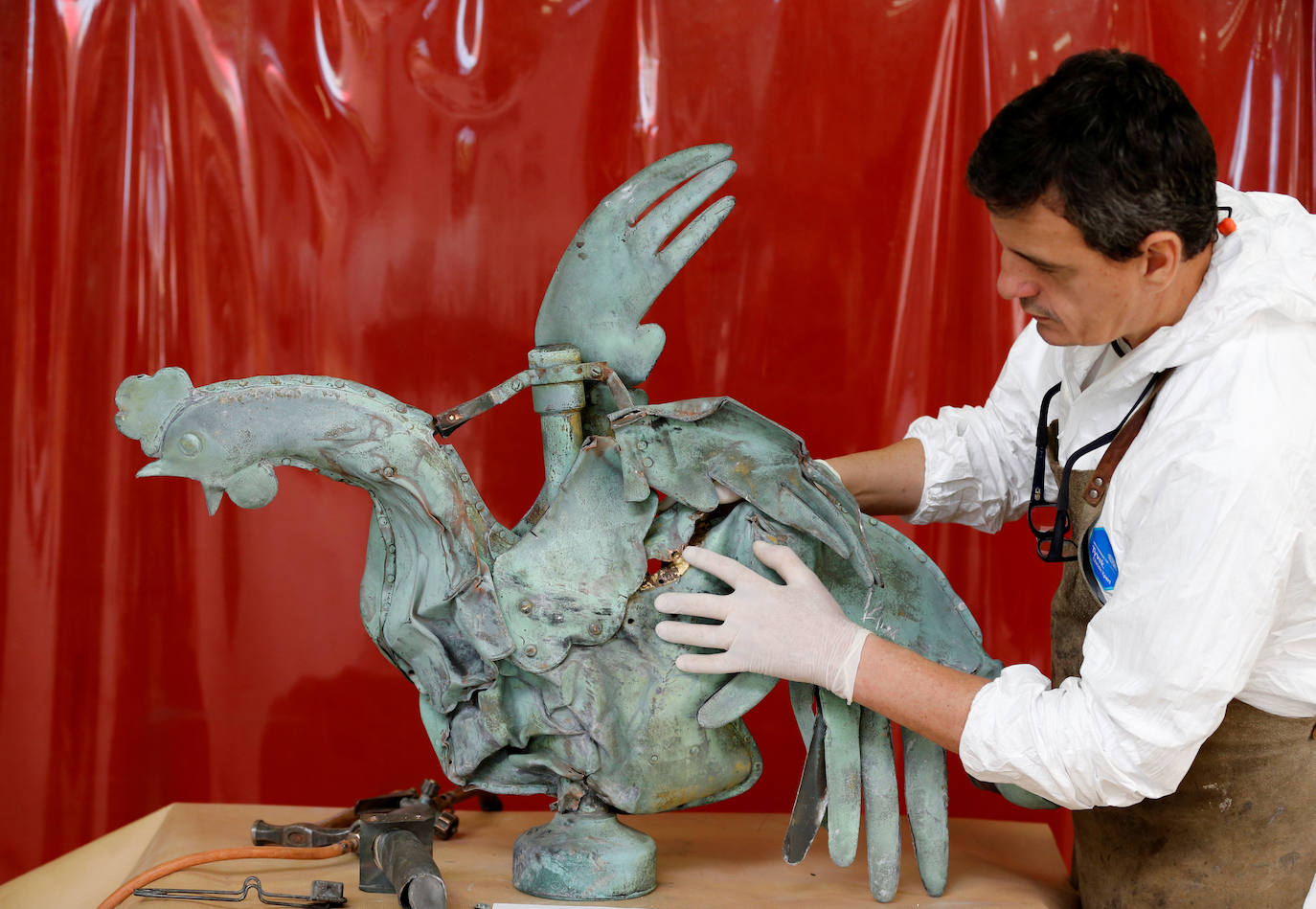 Se hacen públicas las primeras imágenes que muestran el estado actual y los trabajos de restauración de Notre Dame, iniciados meses atrás, tras el incendio que sufrió la catedral el pasado 15 de abril.