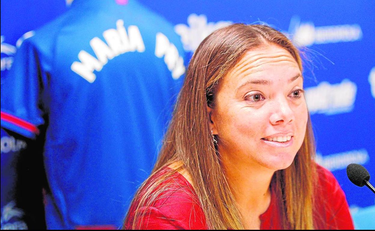 María Pry, durante su presentación.