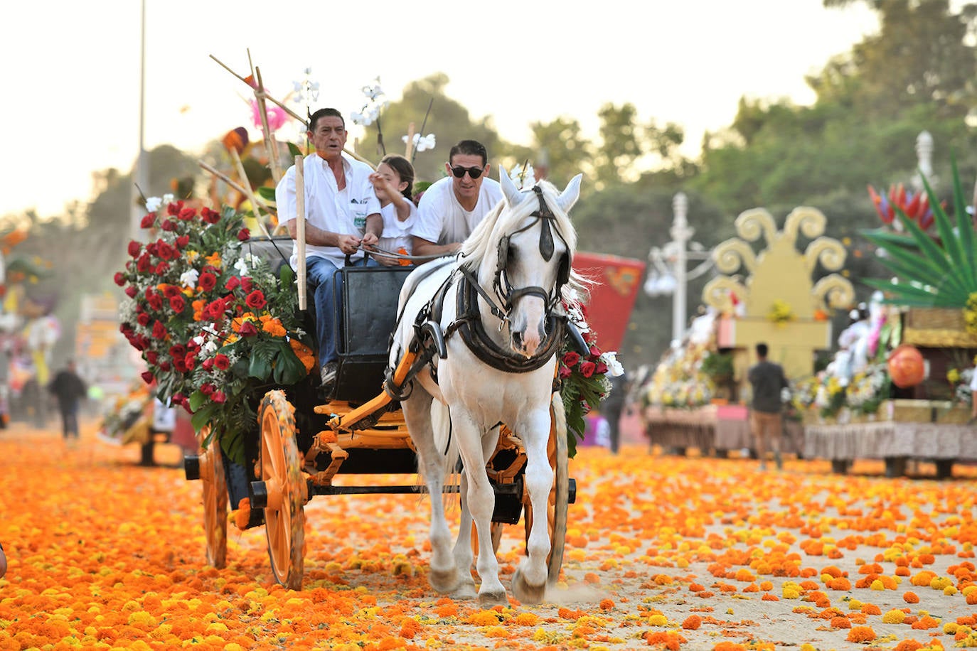 La ciudad despide la Feria de Julio con el más antiguo de sus festejos florales