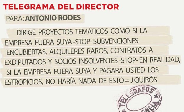 Telegrama para Antonio Rodes