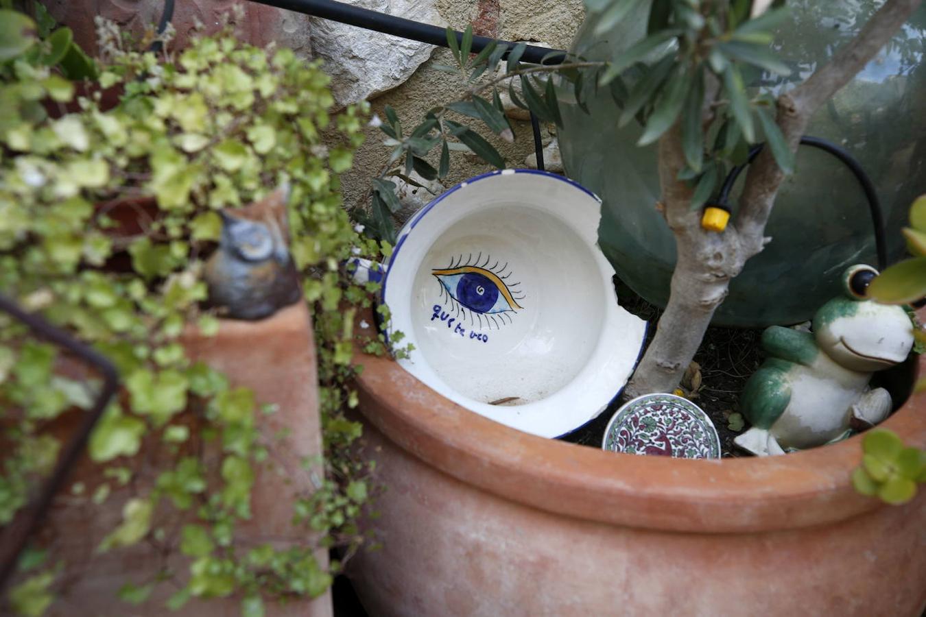 Hace veintiún años Queka encontró de casualidad la casa en Els Poblets que hoy acoge su hogar. «Yo soy de Ondara, y al nacer mi hijo decidí quedarme aquí para que creciera rodeado de la familia. Vivimos muy a gusto, hay muchos extranjeros y residentes con inquietudes culturales y gastronómicas que se implican en la vida del pueblo», explica. Desde el principio tuvo claro que no iba a acometer una reforma integral, sino que su deseo era ir transformándola a fuego lento para que fuera evolucionando según las necesidades. A la hora de decorar, confiesa Queka que le gusta rodearse de antigüedades, pues se siente atraída por lo viejo por ello, casi todas las piezas tienen una historia detrás. En la planta inferior el espacio se articula en torno a una cocina que ella mismo diseñó y que se exhibe como el resto de mobiliario. Además, está la habitación de su hijo y un baño. En la planta superior se ubica su dormitorio, el de su hija Anouk, un baño, la sala de estar y un cuarto donde atesora los más de mil películas que dejan huella sobre su amor por el cine.