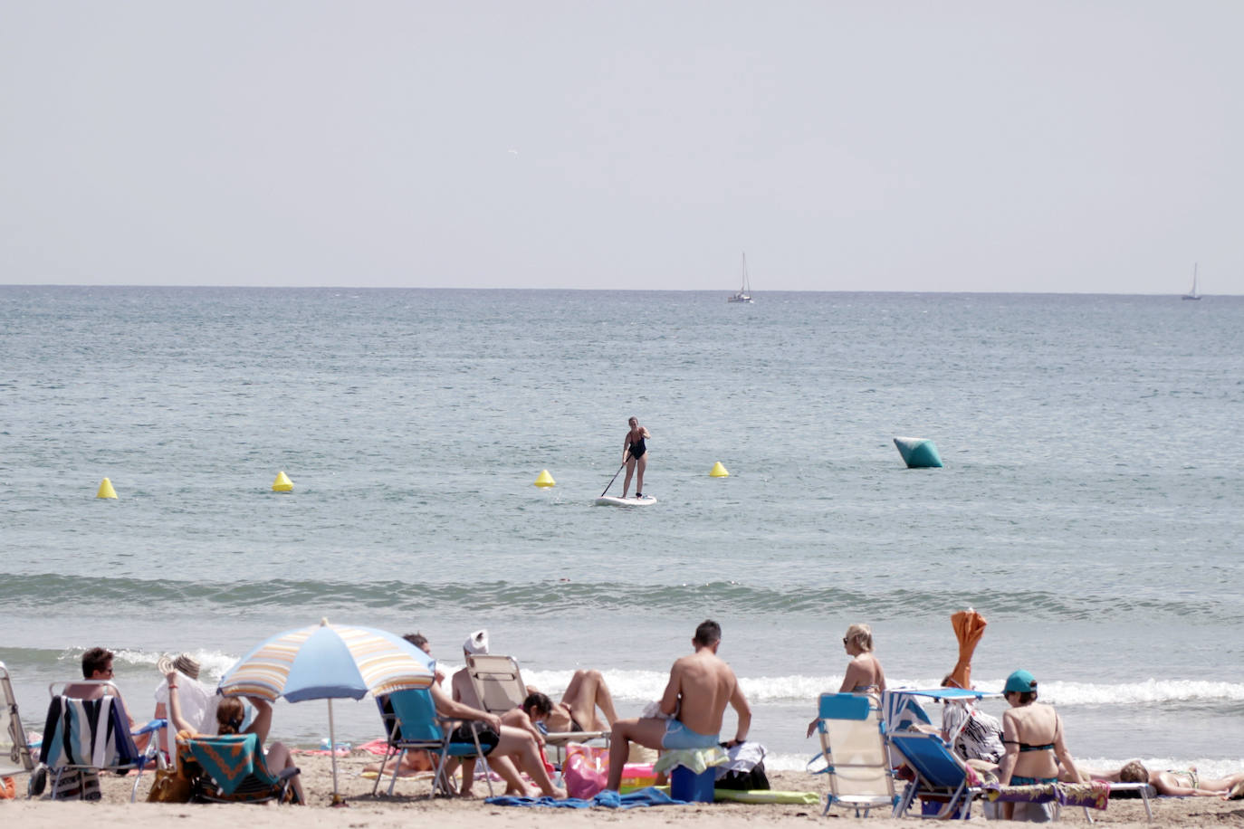 La Malvarrosa, la playa más emblemática y visitada de Valencia. 