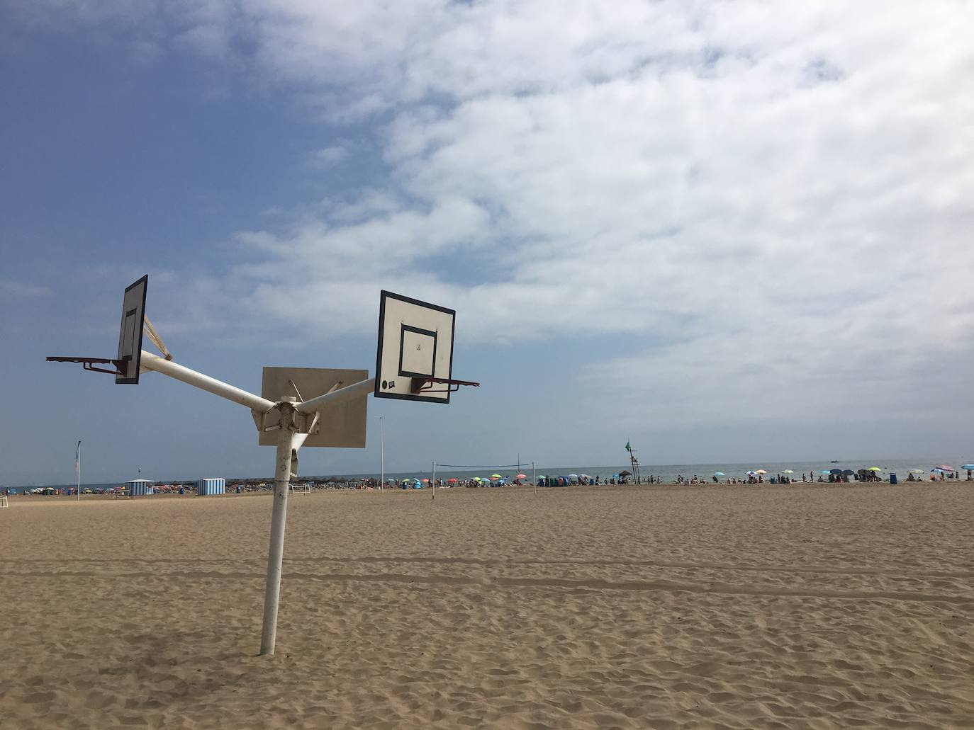 La Malvarrosa, la playa más emblemática y visitada de Valencia. 