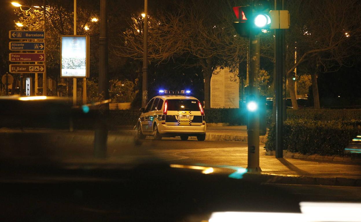 Coche patrulla de la Policía Local de Valencia.