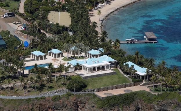 La mansión de Epstein en Charlotte Amalie, St. Thomas. 