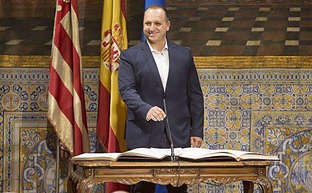 Rubén Martínez Dalmau, en su toma de posesión.