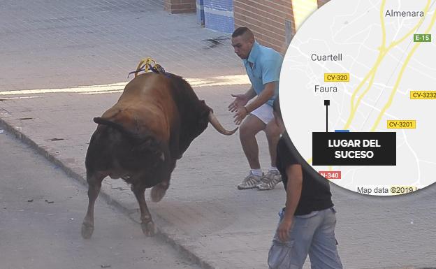 Una de las celebraciones de festejos taurinos en Faura. 