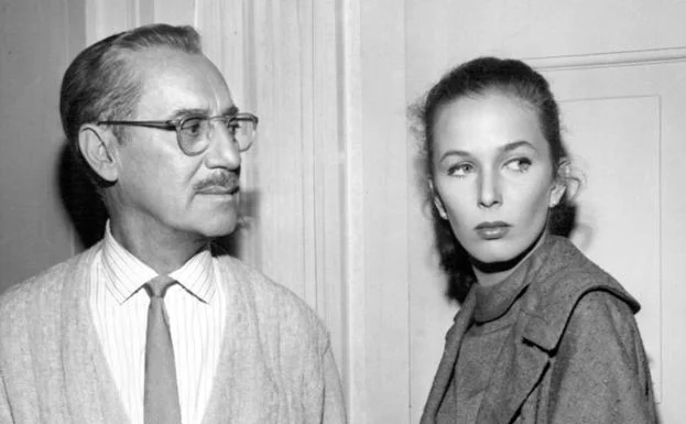 Groucho Marx y Brooke Hayward.