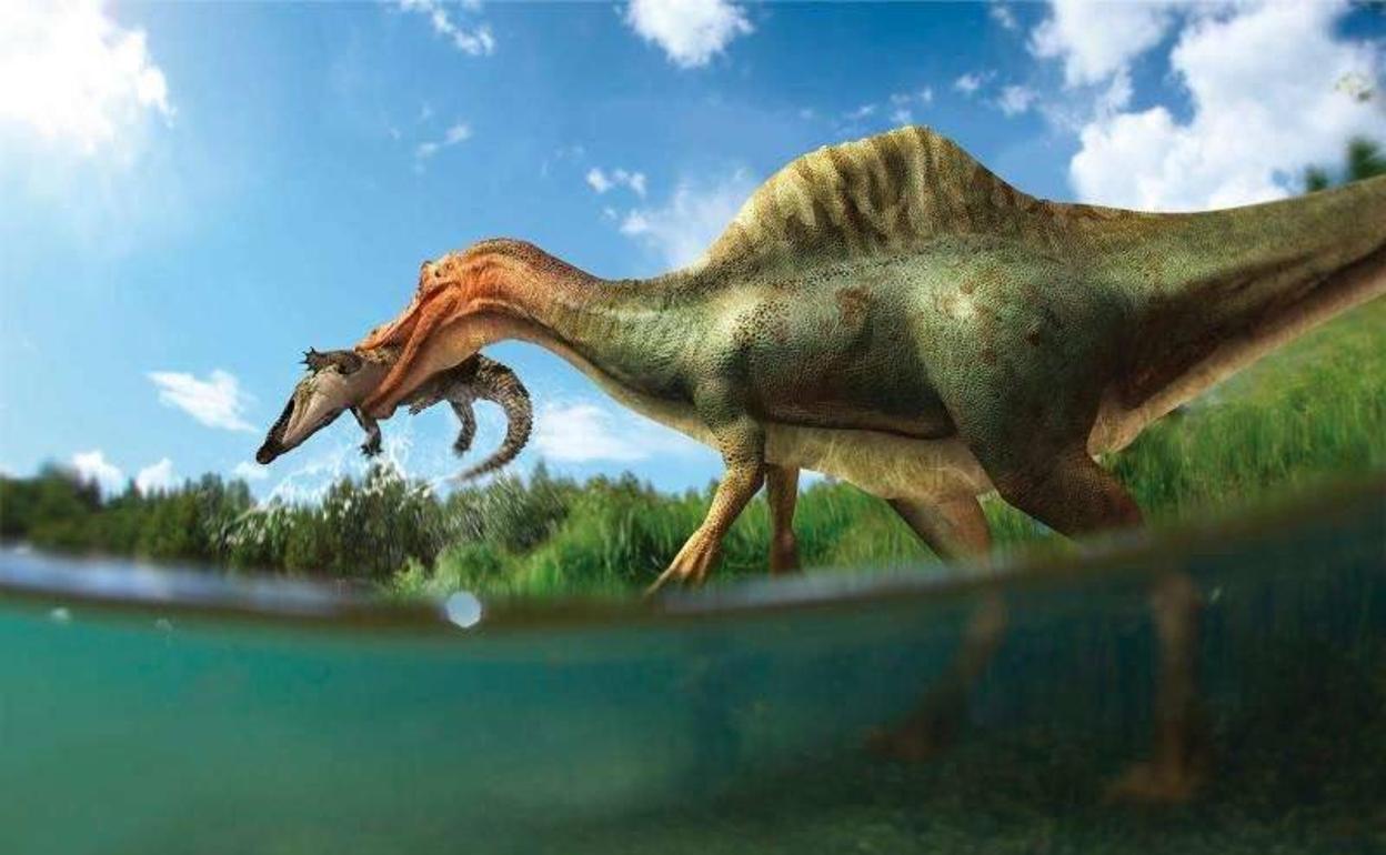 Una simulación del aspecto que podría tener el dinosaurio recientemente descubierto. 