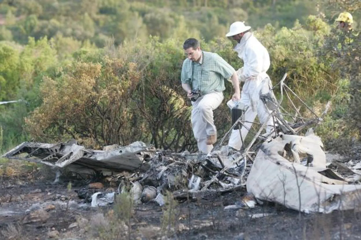 Enclave de un accidente en 2007 en Requena. 
