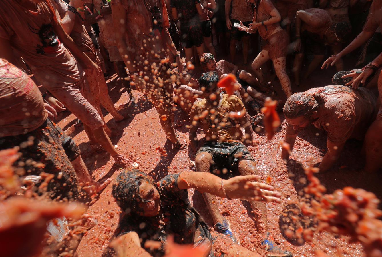 Fotos: La Tomatina de Buñol 2019, en imágenes
