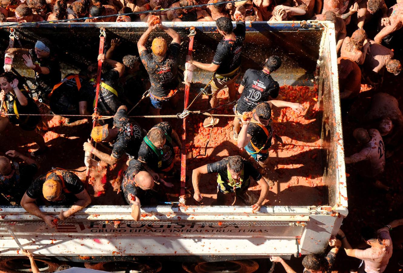 Fotos: La Tomatina de Buñol 2019, en imágenes