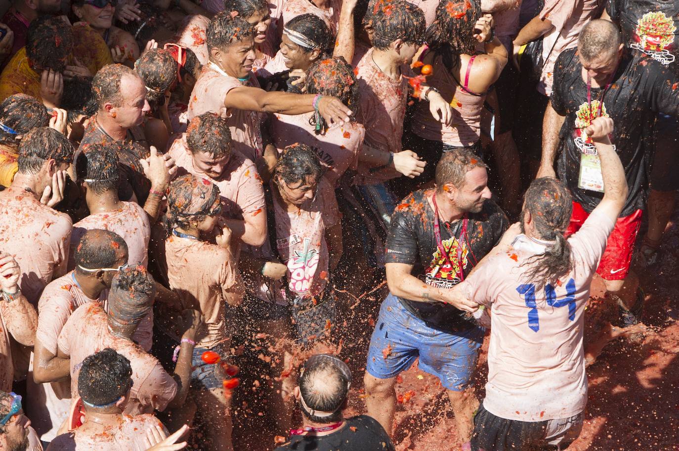 Fotos: La Tomatina de Buñol 2019, en imágenes