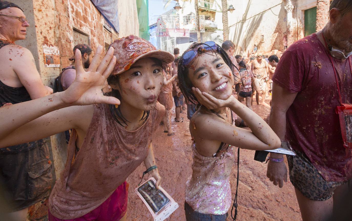Fotos: La Tomatina de Buñol 2019, en imágenes