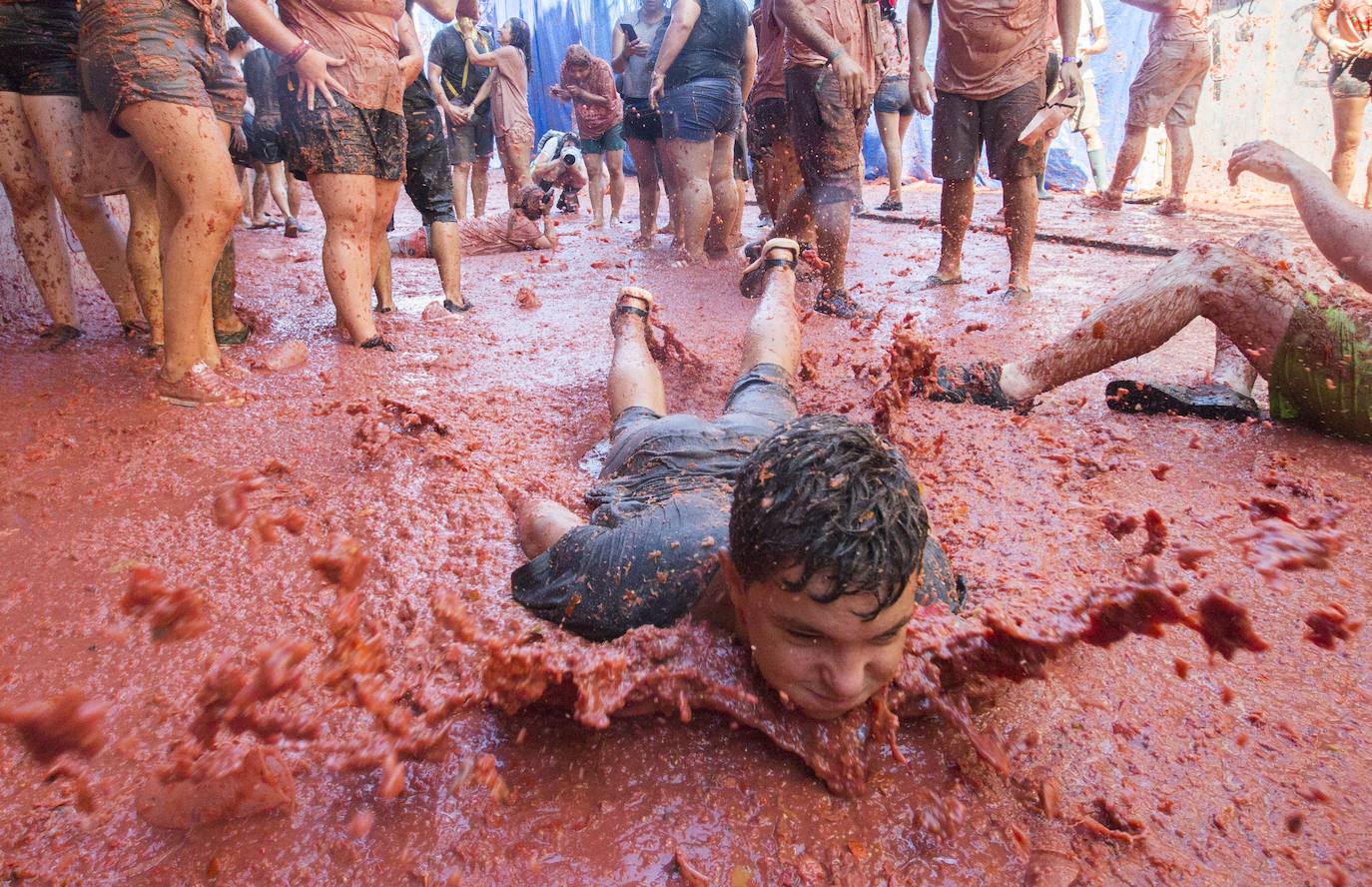 Fotos: La Tomatina de Buñol 2019, en imágenes