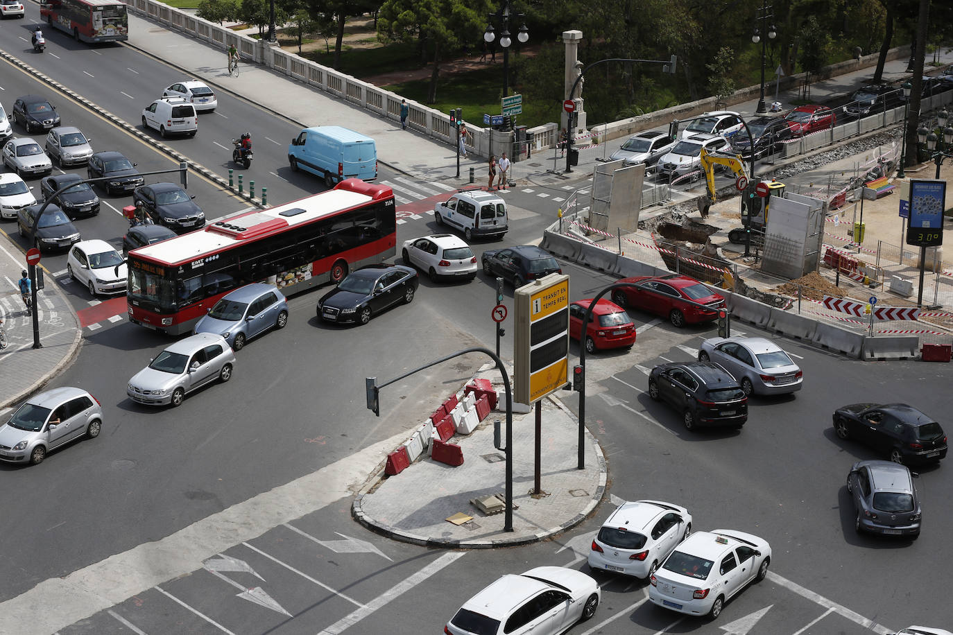 Atascos en Valencia tras la vuelta de las vacaciones