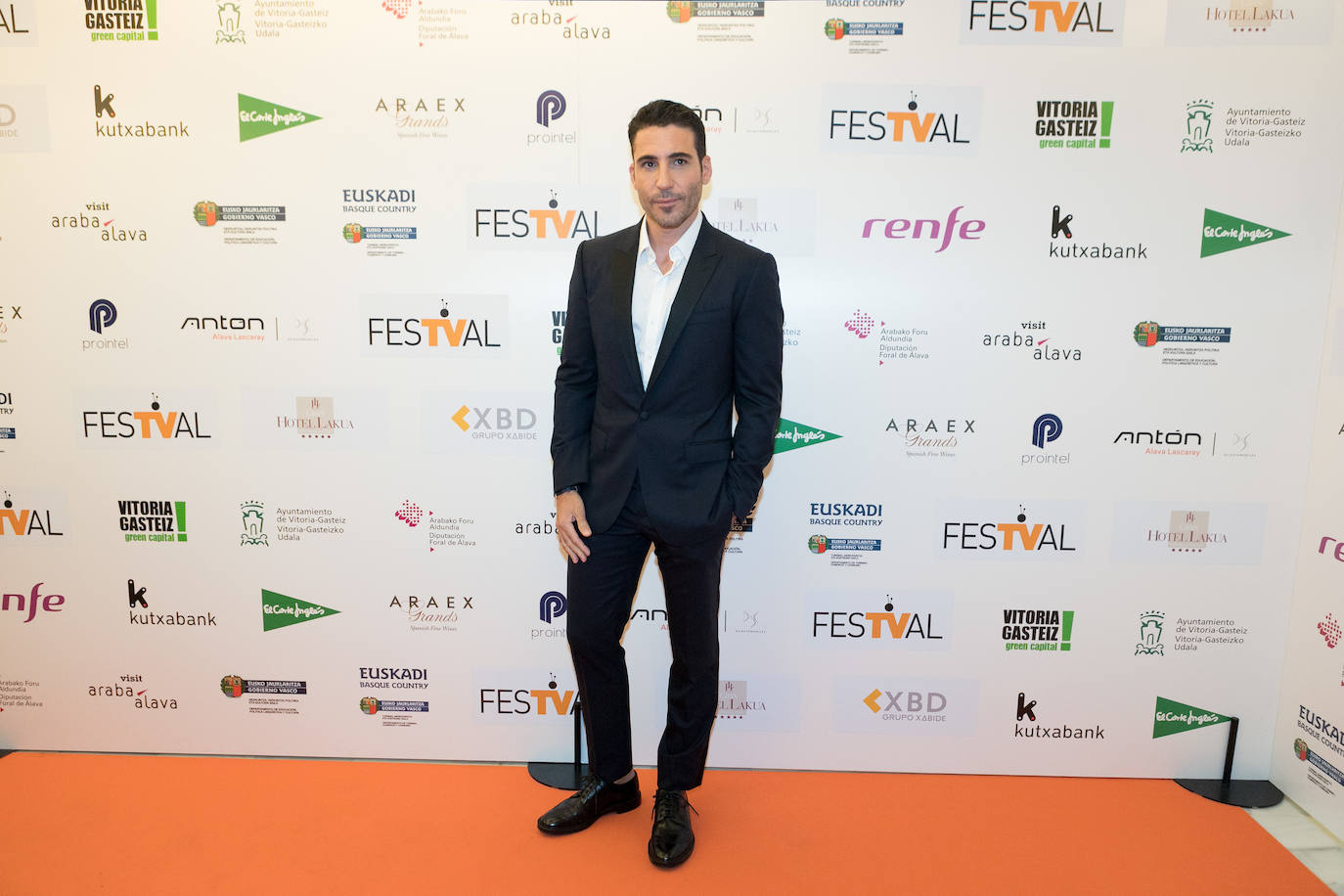 El actor de Castellón Miguel Ángel Silvestre ha presentado 'En el corredor de la muerte', que se podrá ver por Movistar.