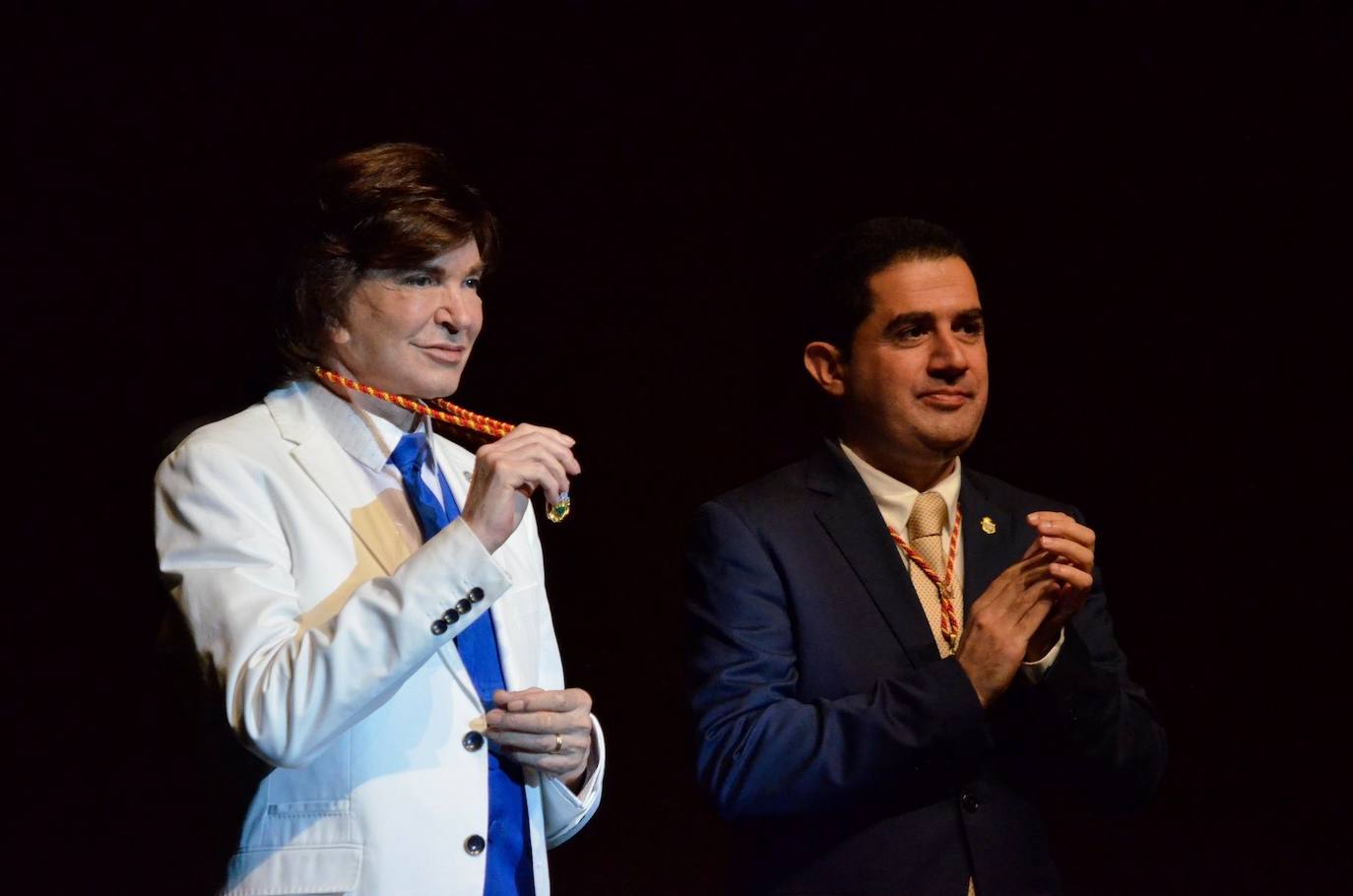 Camilo Sesto, durante un homenaje en Alcoy.