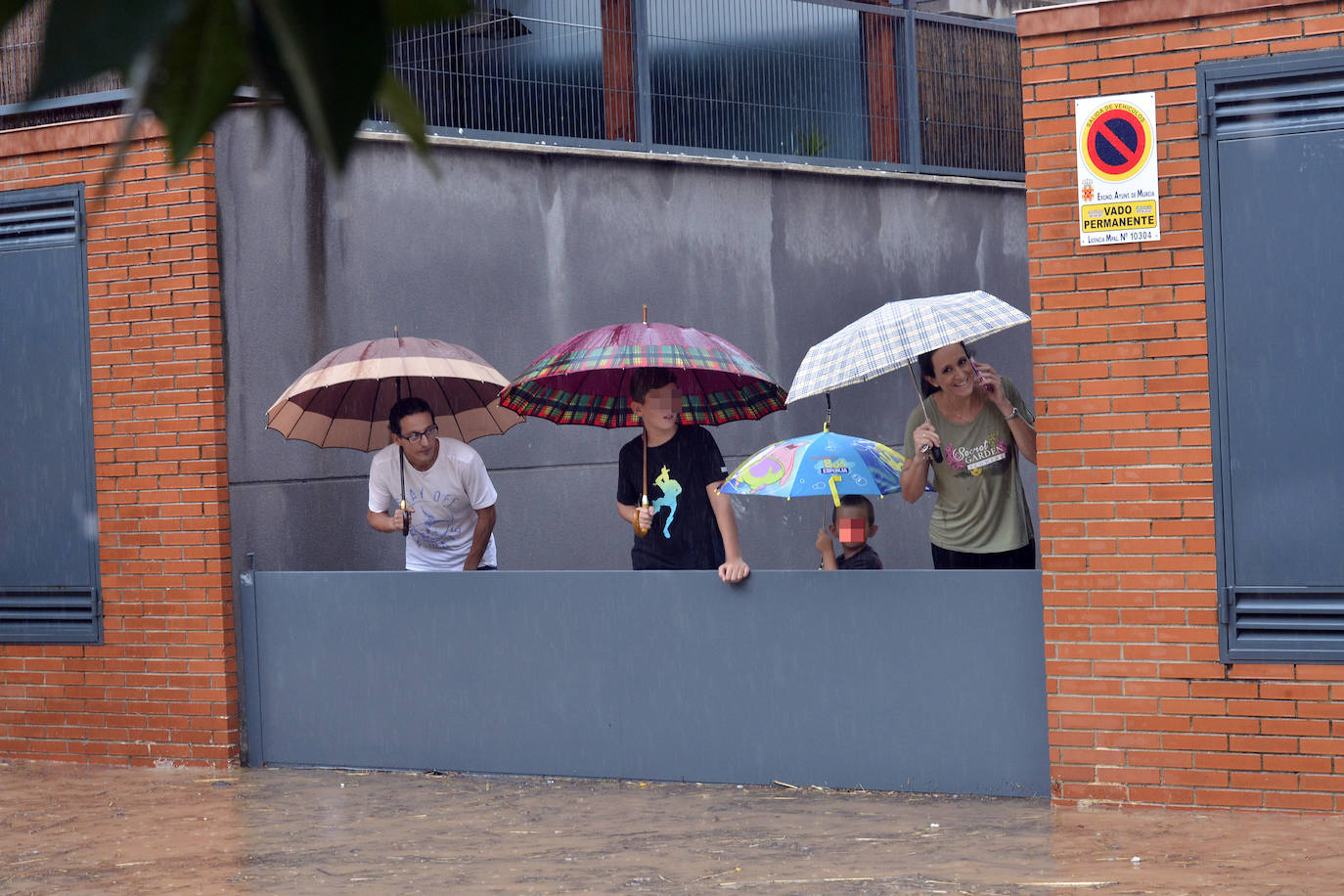 Efectos del temporal en Murcia.