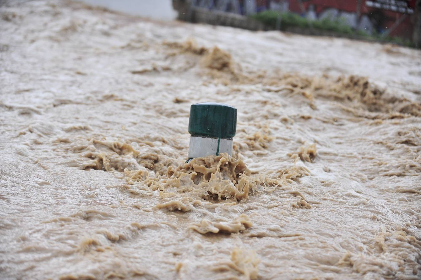 Efectos del temporal en Murcia.