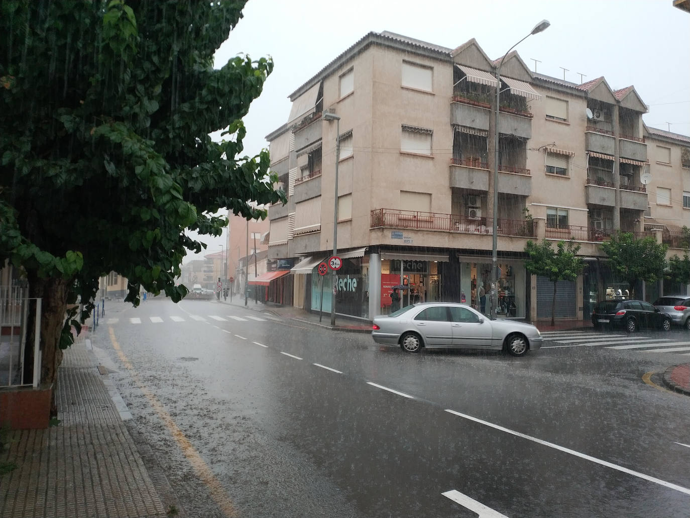 Efectos del temporal en Murcia.