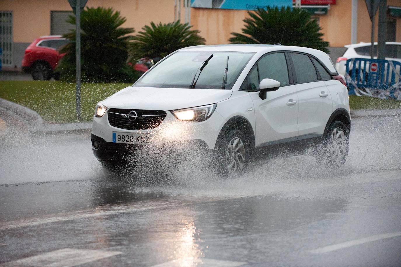 Efectos del temporal en Murcia.