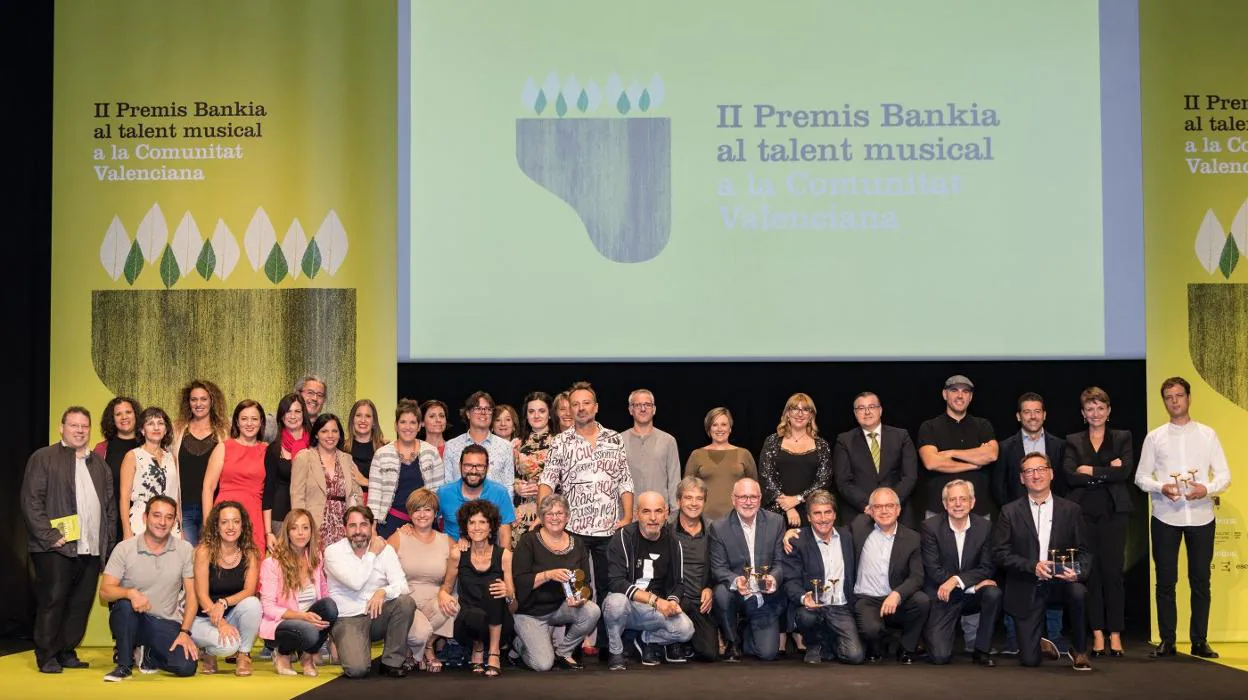 Premios. Los galardonados en los II Premios Bankia al talento musical en la Comunitat. 