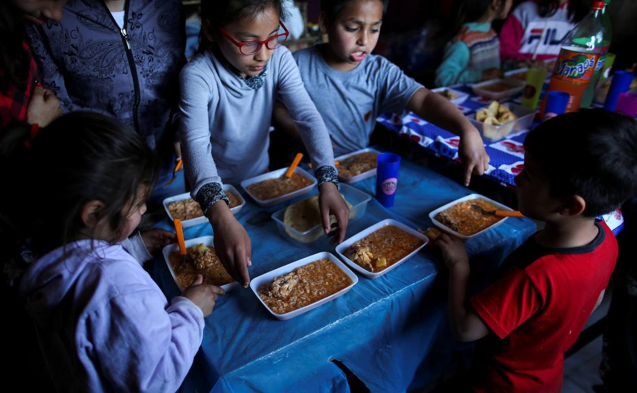 Un comedor social. 