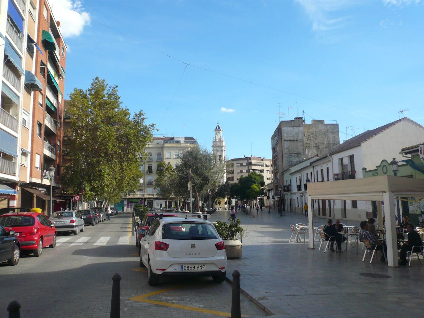 Plaza de Patraix antes de la renovación