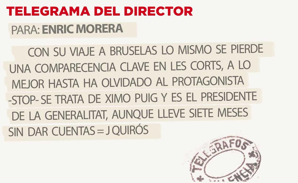 Telegrama para Enric Morera