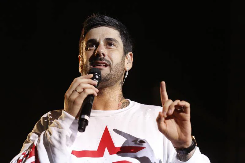 El concierto de Melendi en la plaza de toros de Valencia.