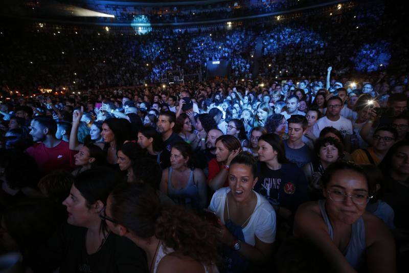 El concierto de Melendi en la plaza de toros de Valencia.