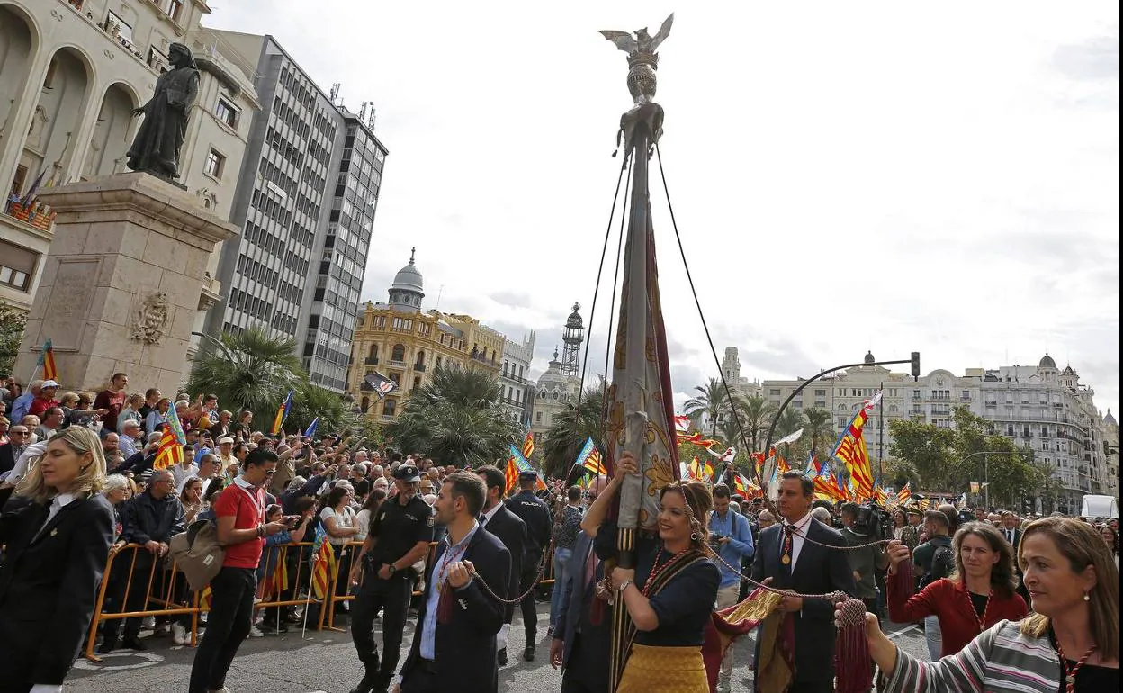 La procesión cívica del 9 d'Octubre en Valencia: recorrido y horarios