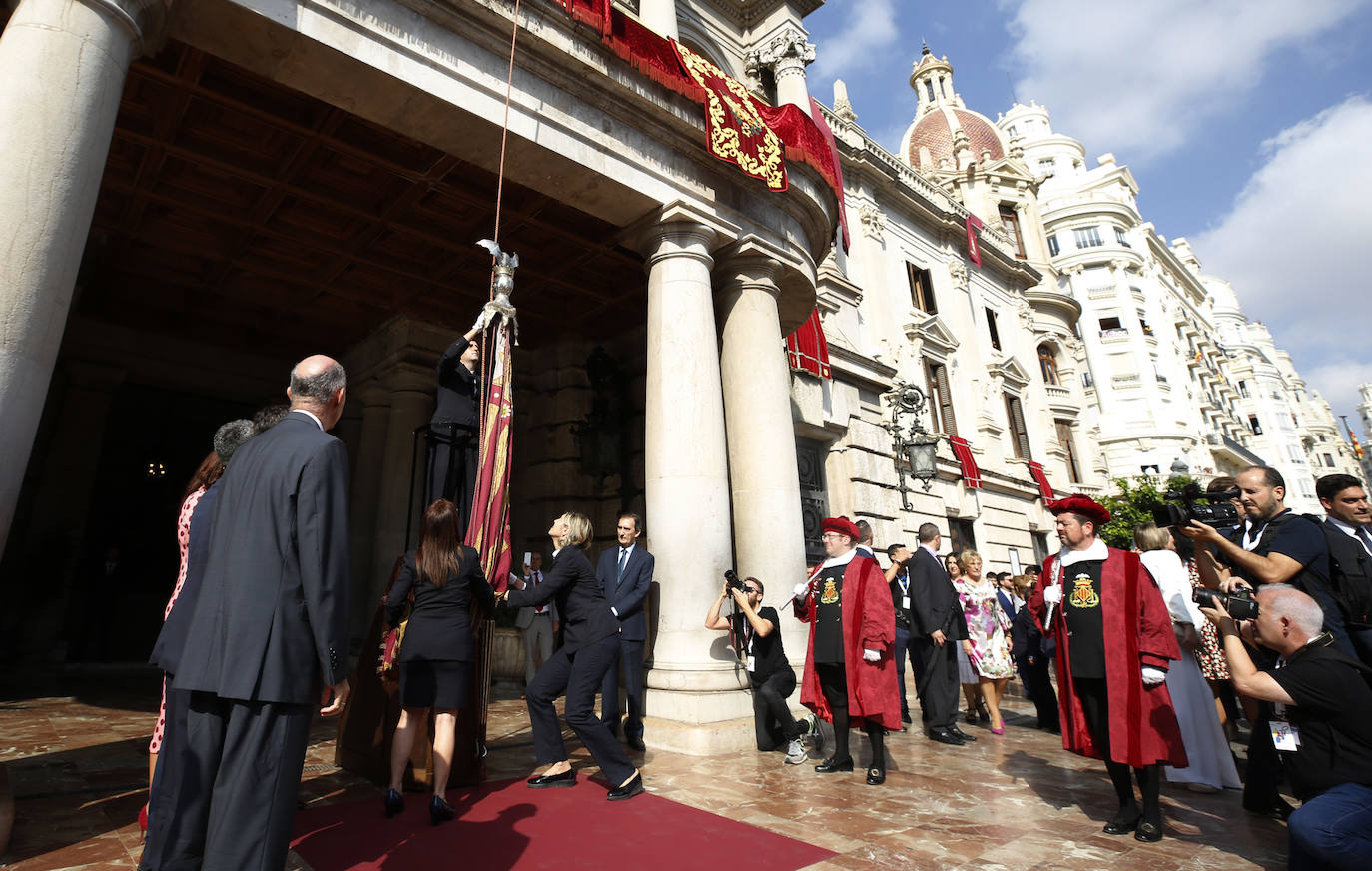 Procesión cívica de Valencia por el 9 d'Octubre de 2019