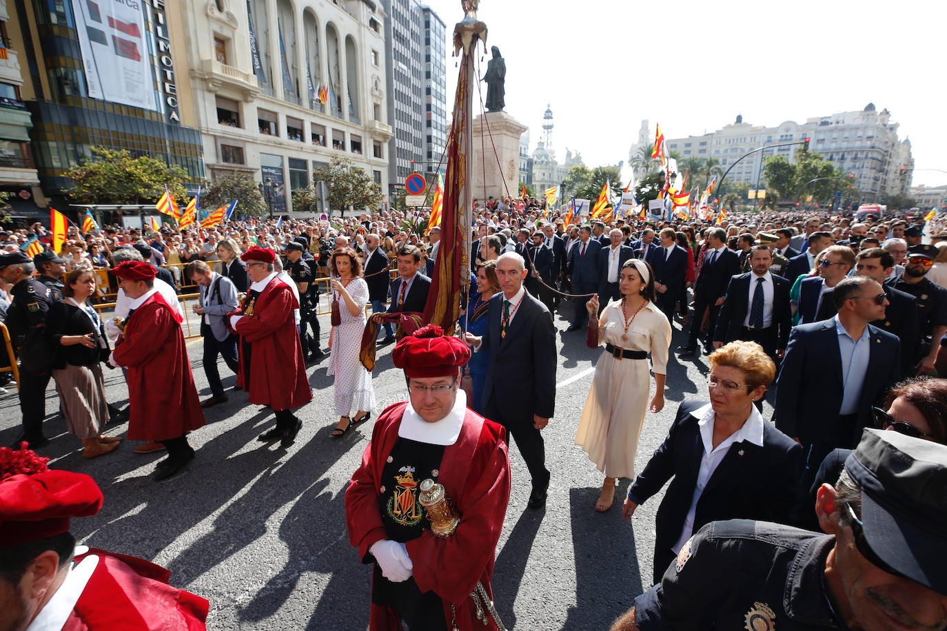 Procesión cívica de Valencia por el 9 d'Octubre de 2019