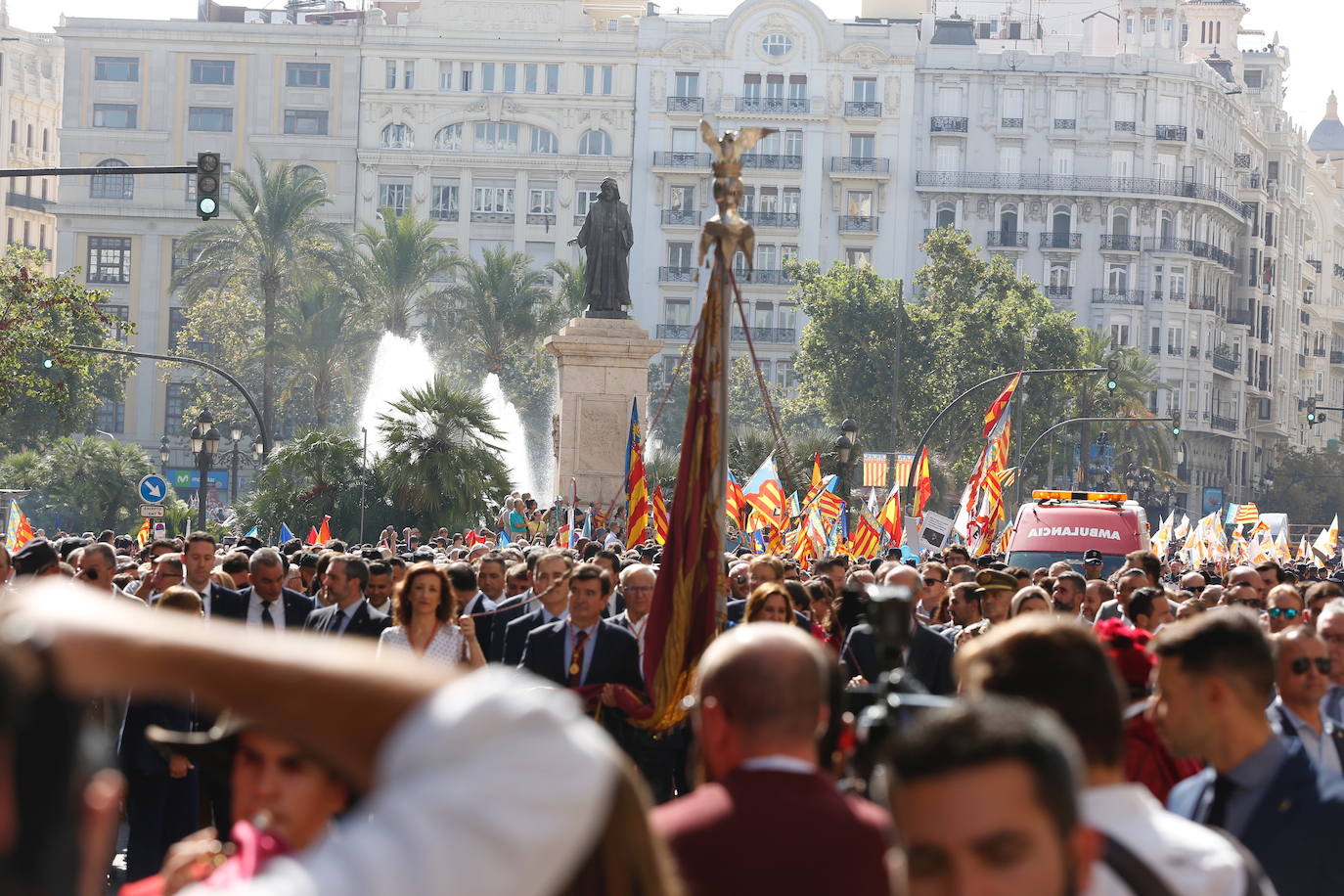 Procesión cívica de Valencia por el 9 d'Octubre de 2019