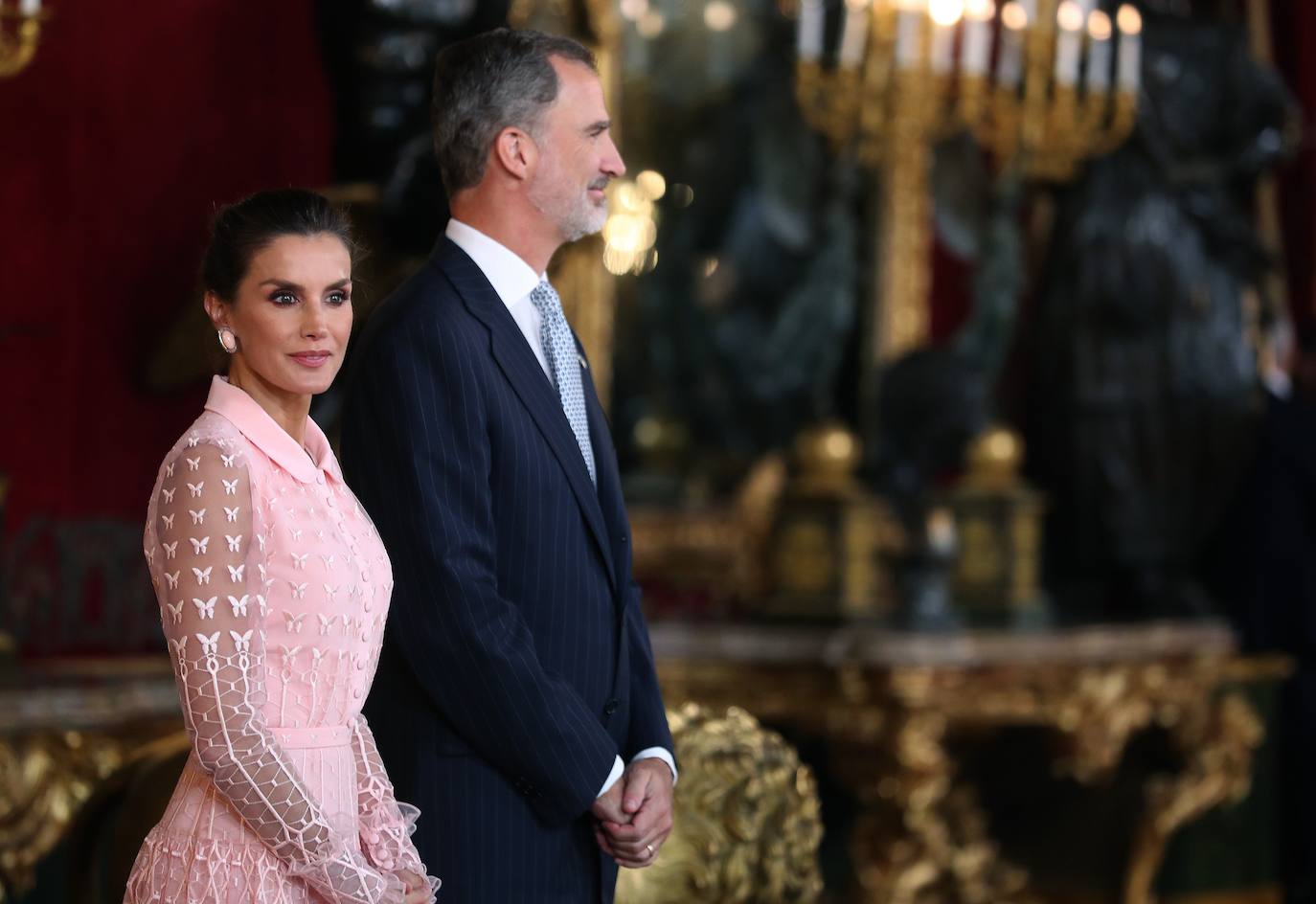 Recepción en el Palacio Real con motivo la Fiesta Nacional de 2019