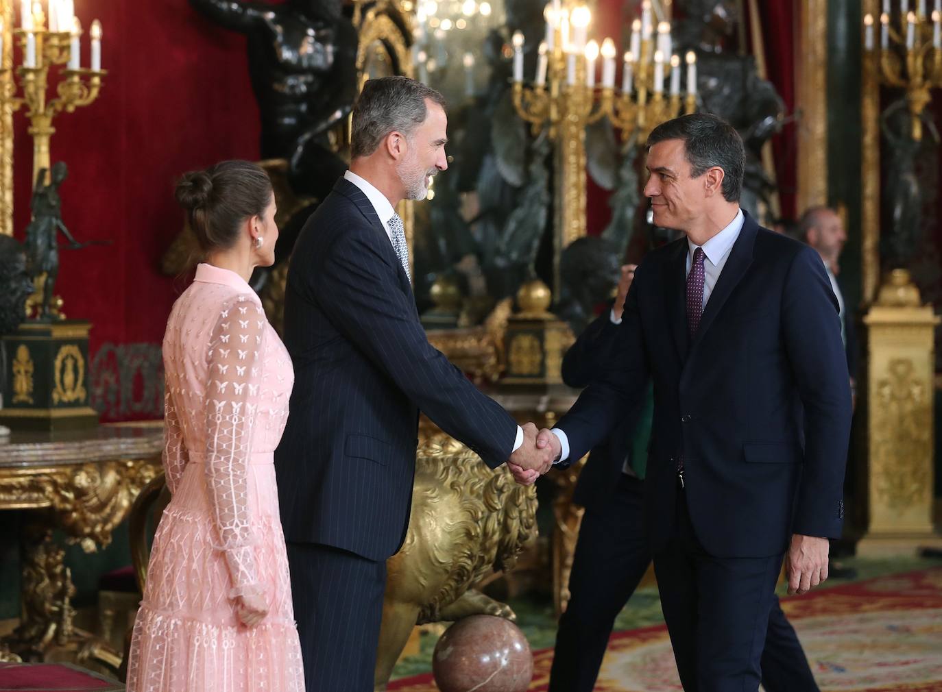 Recepción en el Palacio Real con motivo la Fiesta Nacional de 2019