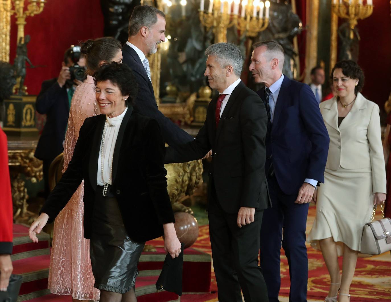 Recepción en el Palacio Real con motivo la Fiesta Nacional de 2019