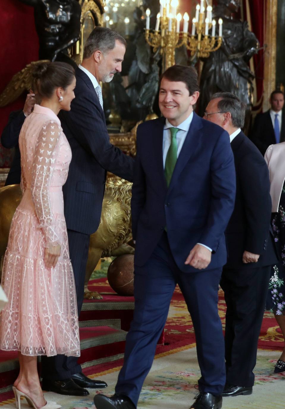 Recepción en el Palacio Real con motivo la Fiesta Nacional de 2019