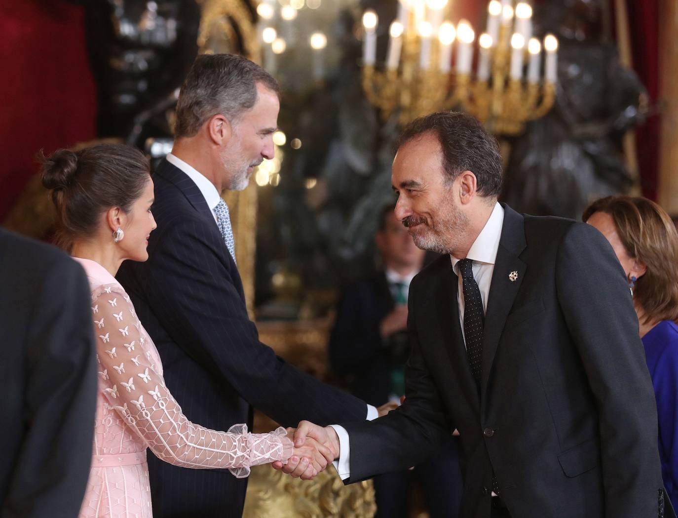 Recepción en el Palacio Real con motivo la Fiesta Nacional de 2019