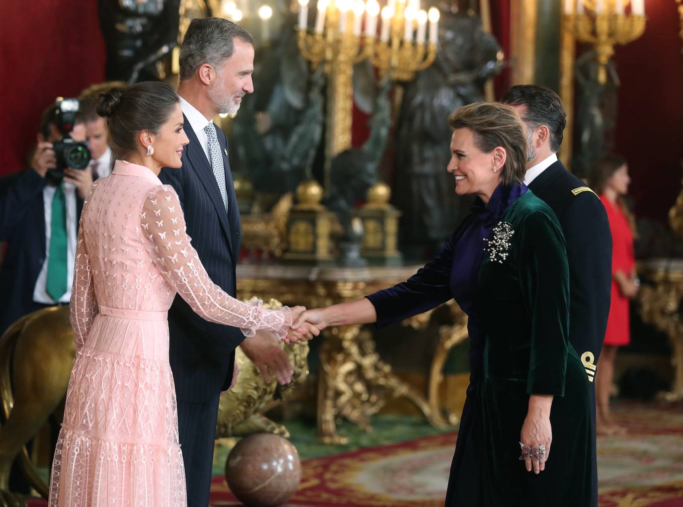 Recepción en el Palacio Real con motivo la Fiesta Nacional de 2019