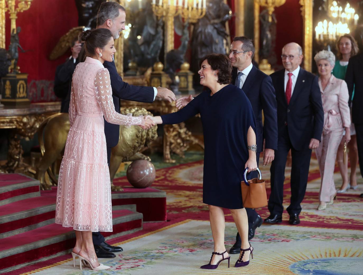 Recepción en el Palacio Real con motivo la Fiesta Nacional de 2019